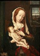 Jan provoost Virgin giving milk painting